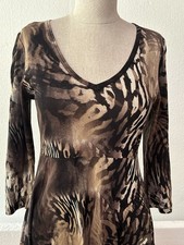 Karen Kane Dress Women’s Size Medium Animal Print Mid Thigh Stretch Dress