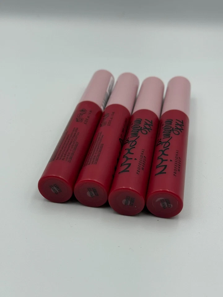 (PAQUETE DE 4) NYX Lencería Labial Maquillaje Profesional XXL Lápiz Labial Líquido Mate STAMINA Foto 2 de 4