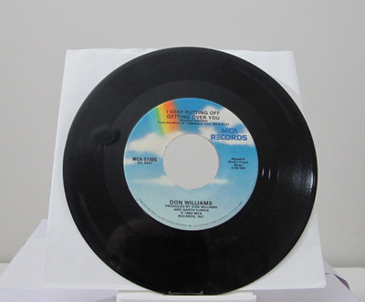 45 RECORD - DON WILLIAMS - I KEEP PUTTING OFF GETTING OVER YOU
