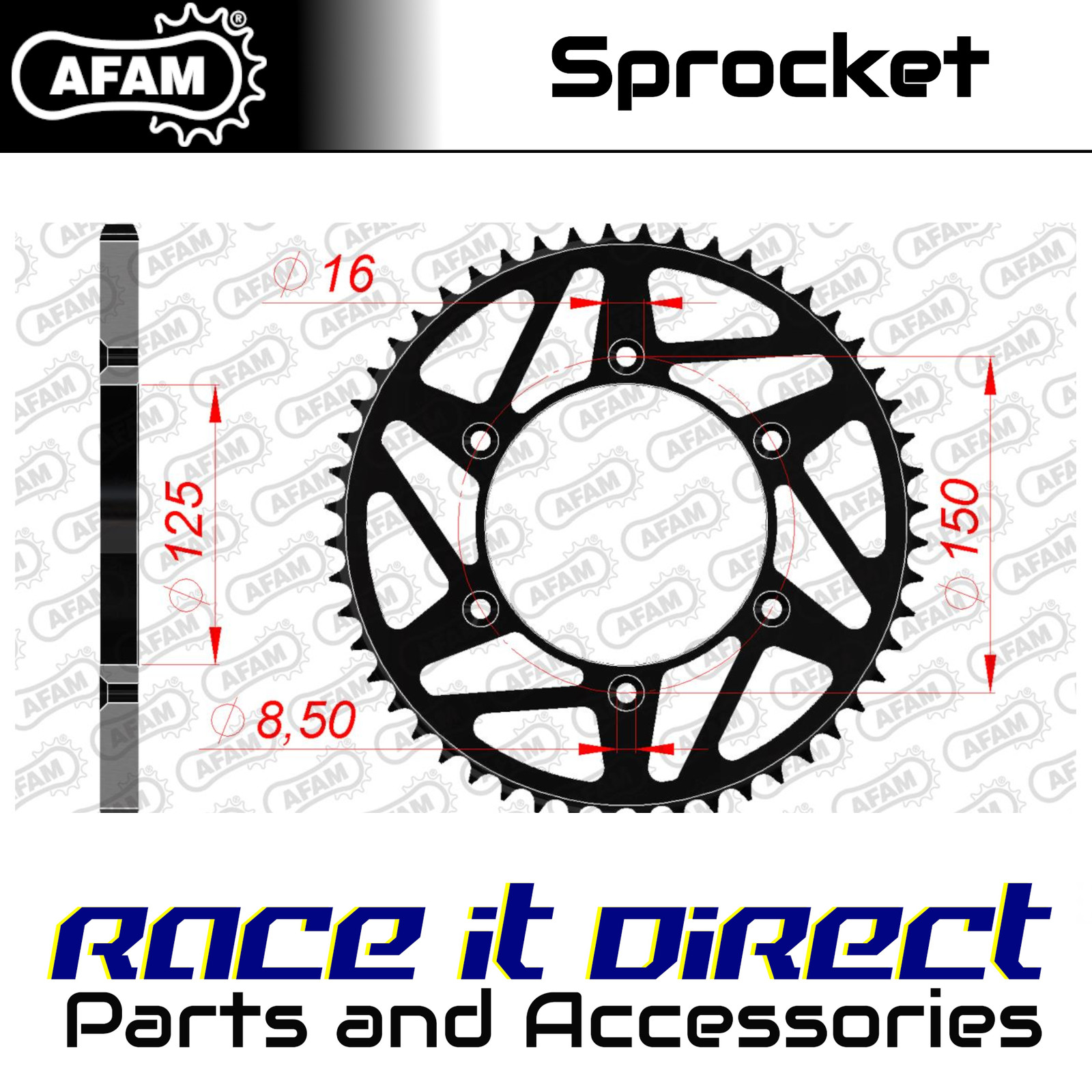 Sprocket for HUSABERG FE 501 2000-2002 HDK 51T Rear AFAM