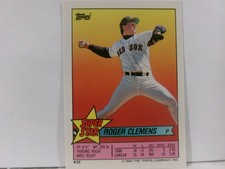1989 Super Star Sticker Back Card #25 ROGER CLEMENS-ERIC DAVIS/RON HASSEY