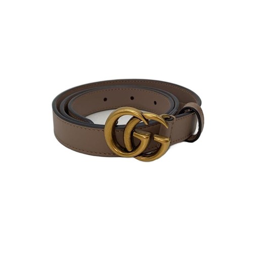 Used GUCCI◆Belt/Leather/PNK/Ladies/409417