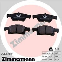 Zimmermann BremsbeläGe Bremsbelagsatz BremsklöTze Hinten 25196.180.1