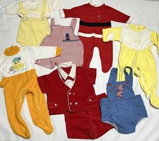Vintage 70  s-80  s Baby Infant Clothing Bundle 7 Outfit Mixed Lot Holiday