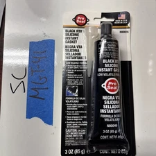 Pro Seal 80046 Black RTV Silicone Instant Gasket 3oz Sensor Safe Sealant