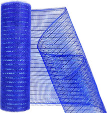 Deco Mesh 10 Inch X 30 Feet Decor Mesh Ribbon with Metallic Foil Deco Mesh Wreat