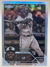 2023 Topps Chrome Update Joey Ortiz #USC122 Sepia Refractor RC Orioles