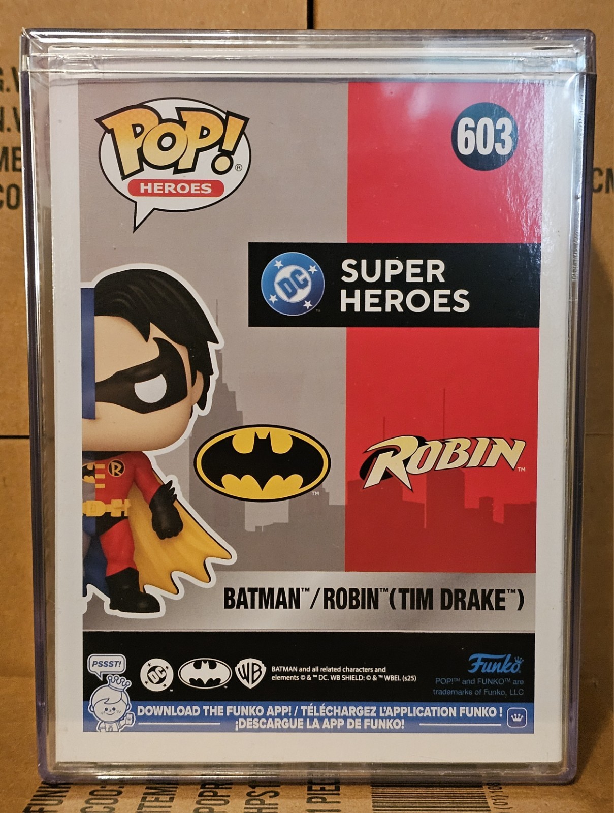 Funko POP Batman/Robin Tim Drake 603 Legendary w/ Protector /1200 - IN HAND