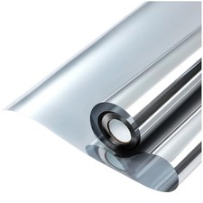 Window Privacy Film One Way Window Tint for Home, 17.5" X 78.7" Silver