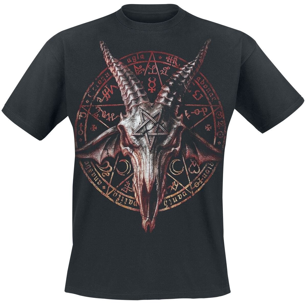 Футболка Alchemy England Herren Devil Goat schwarz Biker, уличная одежда