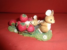 Border Fine Arts BFA  Merrie Mice Fruit Fun A1809 Red Strawberry