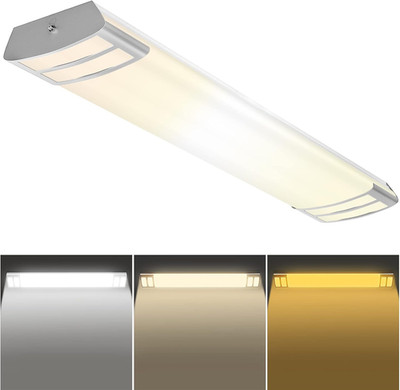 4FT LED Light Fixtures, 3000K 4000K 5000K Selectable, 30W/40W/50W Dimmable 4 Foo