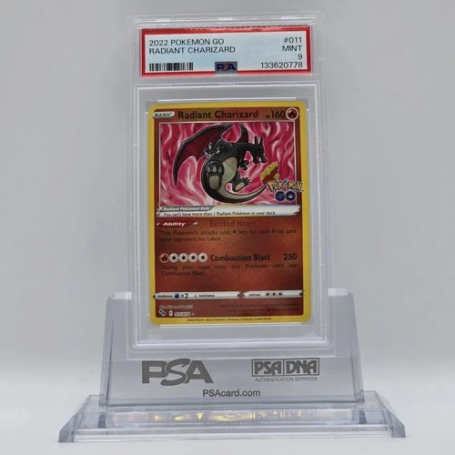 2022 Pokemon Go #011 Radiant Charizard PSA 9