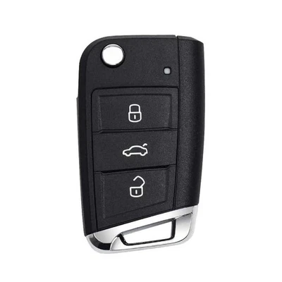 VW Autoschlüssel Gehäuse 3 Tasten Klappschlüssel Ersatz Golf 7 GTI MK7 Passat B8