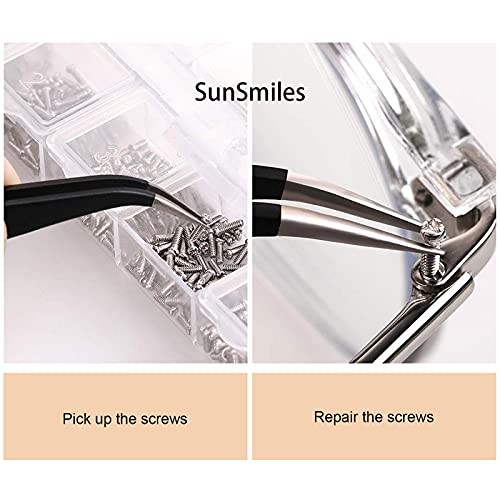 Eyeglass Repair Kit - Anti Slip Nose Pads Glasses Set with Tiny Screws, Nuts, - Picture 4 of 5