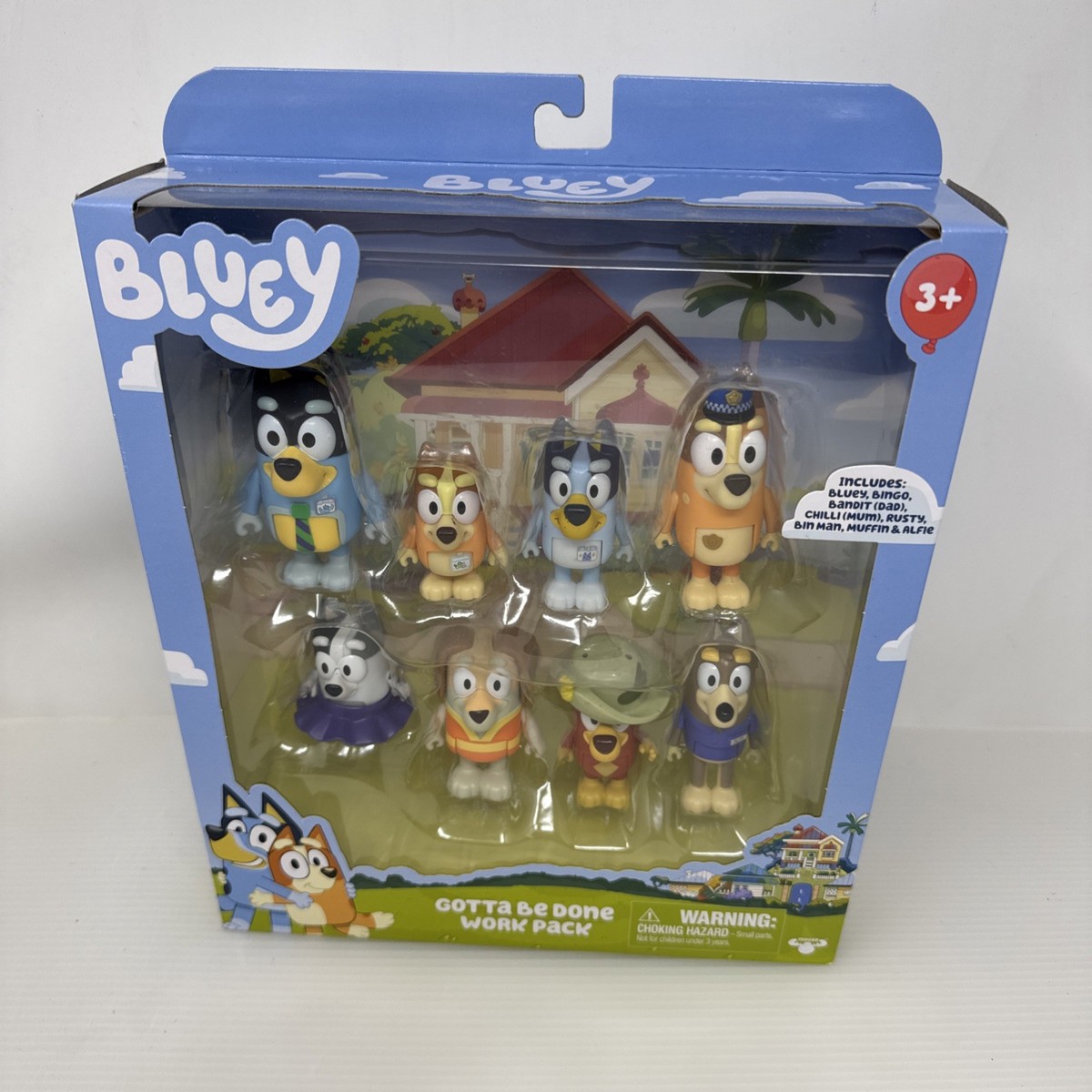 Bluey - Gotta Be Done Work Pack - 8 Figures Factory Sealed Box | eBay