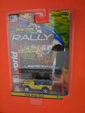NEW - Auto World X-Traction Rally World 1979 Jeep CJ-7 HO Slot Car Yellow