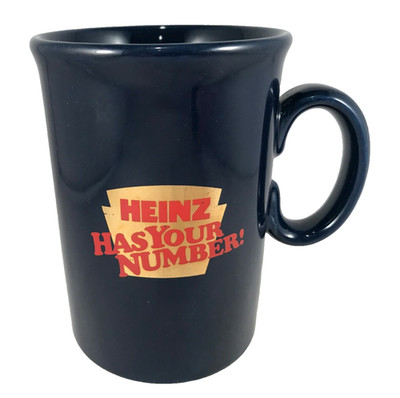 Heinz Has Your Number Tomato Ketchup Coffee Tea Cup Mug Promotional Black