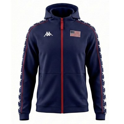 OLYMPIC US SKI TEAM Herren HOODIE in BAUMWOLLE Mod. 222 ARUFEOD BAND USA