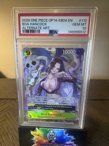 One Piece Boa Hancock OP14-112 English Alternate Art PSA10