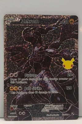 Pokémon Zekrom 114/114 Celebrations Classic Full Art Holo Outrage
