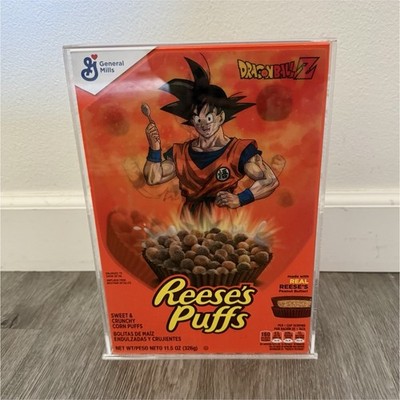 Reese's Puffs x Dragon Ball Z Limited Edition Holographic Cereal with Case