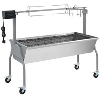 Spanferkelgrill Lammgrill Bbq Barbecue Grillwagen Grill HäNchengrill Vidaxl