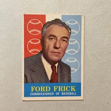 1959 Topps #1 Ford Frick Commisioner of Baseball
