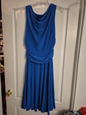 Chaps Royal Blue Weighted Front  Runch Detail At Waist Sides Sz L