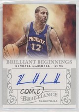 2012-13 Panini Brilliance Brilliant Beginnings Kendall Marshall #39 Auto n1u