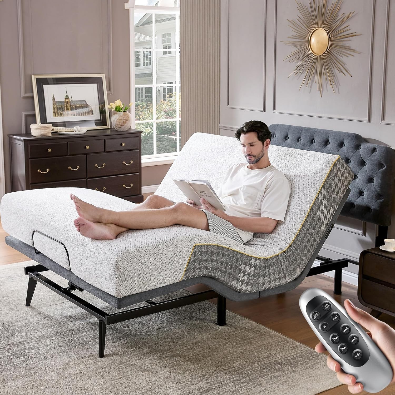 Queen Size Wireless Remote And Headboard, Zero Gravity Usa