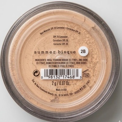Bare Minerals Summer Bisque 2B Concealer SPF 20 Loose Powder 2g