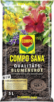 Compo Sana QualitäTs-Blumenerde, 12 Wochen DüNger, Kultursubstrat, 5 Liter, Brau