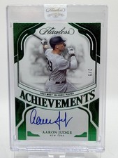 2025 Panini Flawless Aaron Judge Auto Achievements Signatures Emerald #FA-AJ /5