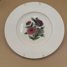 Copeland Spode Mansard Aster White Dinner Plate England Signed S1990 for Display