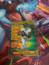 Lamar Jackson 2025 Topps Chrome Yellow Refractor Power Players 122/275 #PP-1!!