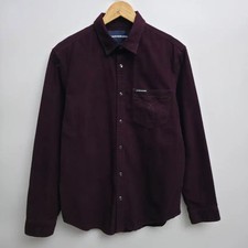 Calvin Klein Burgundy Corduroy Shirt M - Vintage, Pre-Owned