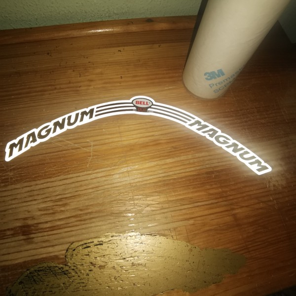 Bell Magnum stripe helmet reflective 3m decal X1  vinyl adesivi autocollants ステッ