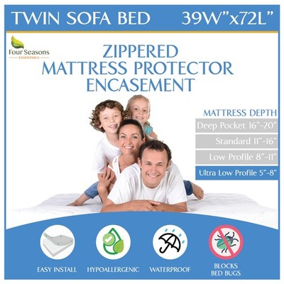 FOUR SEASONS ESSENTIALS SLEEPER SOFA TWIN SIZE MATTRESS - FSE-SOFATWIN-6IN