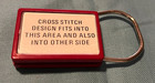 Cross Stitch Insert Self Finishing Keychain Backpack Purse Charm Luggage Tag