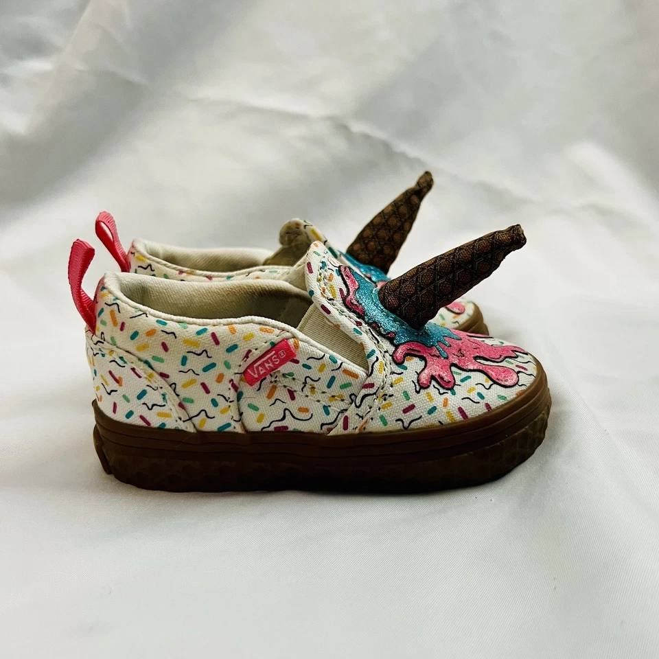Zapatillas sin cordones Vans para niños pequeños Ice Cream Cone Foto 4 de 4