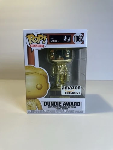 Funko Pop! Vinyl: The Office - Dundie Award Gold Chrome Amazon (Exclusive) #1062
