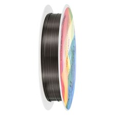 0.6mmx4m Jewelry Wire, 22 Gauge 13.1FT Craft Wire Copper Wire, Metallic Black