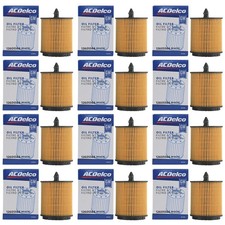 Paquete de 12 nuevos filtros de aceite de motor GM ACDelco originales aptos para Chevy GMC PF457G PF457GF