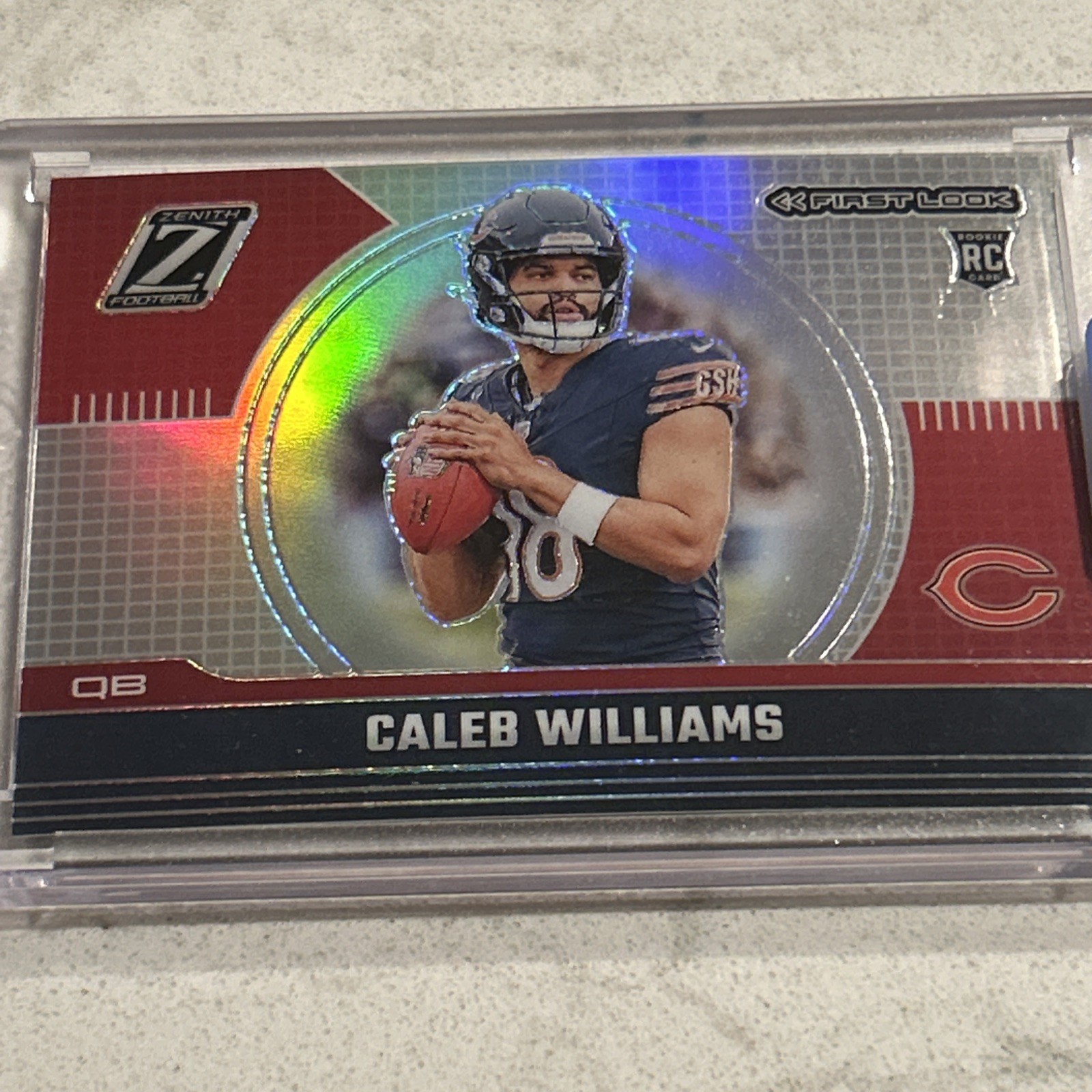 2024 Panini Zenith First Look Caleb Williams #1 (RC) Bears SP Silver Holo