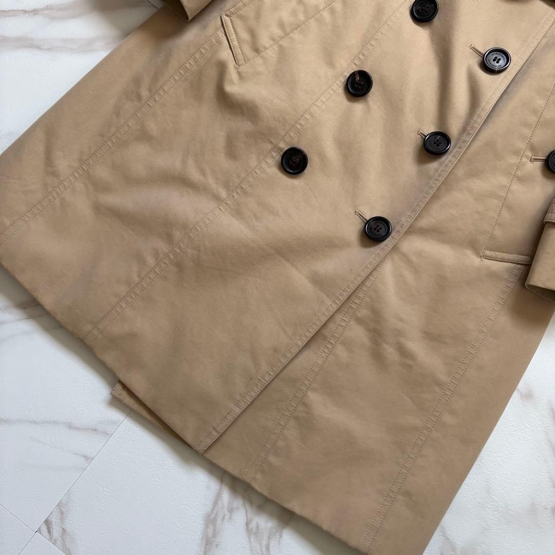 Burberry Trench Coat Beige Cotton With Check Pattern Size 36 For Women thumbnail 21