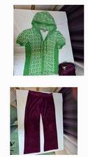 Vintage Juicy Couture Y2K Bundle - RARE L Terry Hoodie, OG VTG M Velour Pants