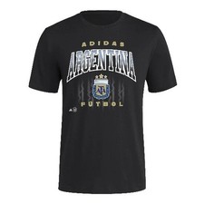 Camiseta Adidas Fútbol Argentina AFA Heritage Negra Talla Grande JW1868