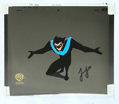 BRUCE TIMM rare NIGHTWING cel SIGNED A15 OVER THE EDGE Batman BTAS