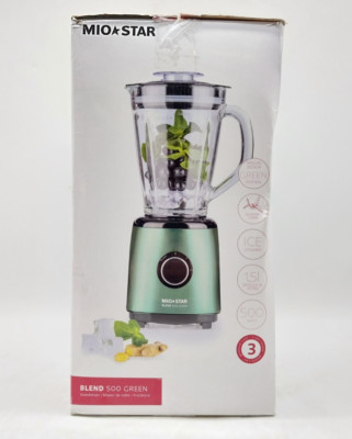 MioStar Blend 500 Green Blender Standmixer 1,5L Glaskrug 500W Grün #KT7673X-